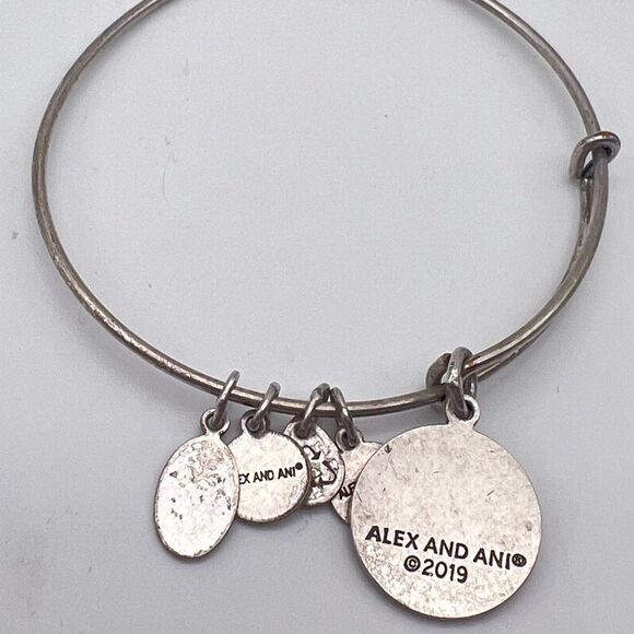 Alex And‎ Ani 2019 Women's Cosmic Star It Brush Charm Expandable Bangle Bracelet - Picture 7 of 7